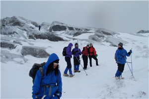 winter hiking